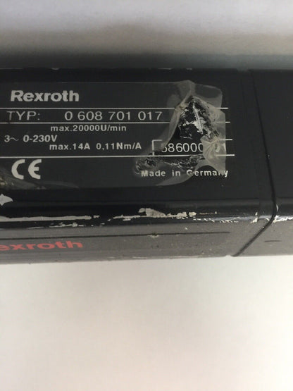 REXROTH 0608701017 NUT RUNNER 0608720053 GEAR 0608801011 TIGHTENING SPINDLE