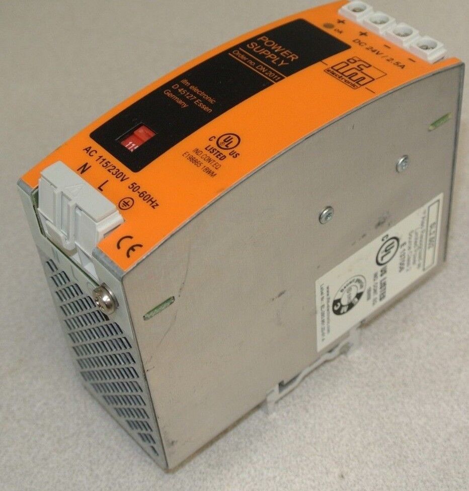 ifm SL2.502 POWER SUPPLY / 24VDC / 2.5A / 115-230VAC, 50-60Hz / IFM DN 2011