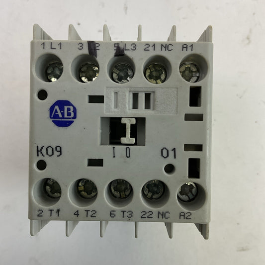 ALLEN BRADLEY 100-K09*01 SER A CONTACTOR COIL 24VDC 600VAC 15A 3PH 5HP