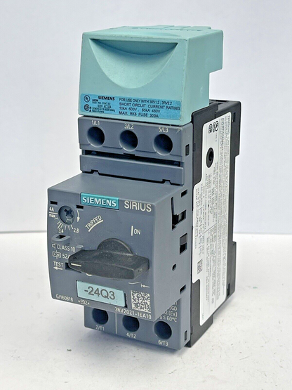 SIEMENS - 3RV2021-1EA10 & 3RV1927-5AA00 - CIRCUIT BREAKER & CABLE CONDUCTOR