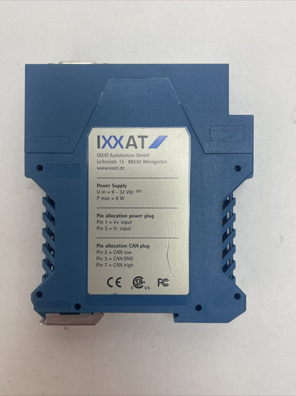 IXXAT CAN@NET II V 1.4 GENERIC FW V 1.6 U IN = 9-32VDC