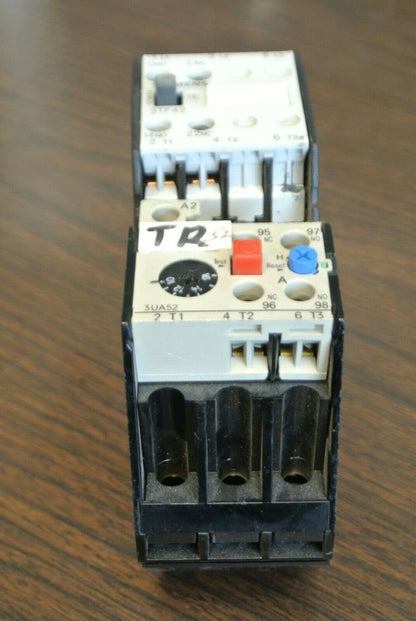 SIEMENS 3TF4211-0A CONTACTOR + 3UA52 00-2A O'LOAD RELAY / 10-16A / 173-208V COIL