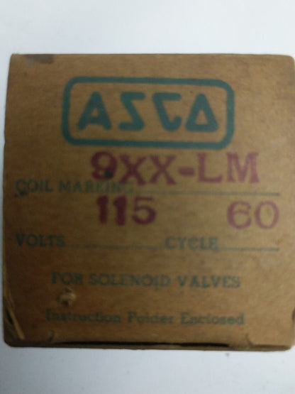 ASCO SOLONIOD COIL 115 VOLTS 60 CYCLES NEW IN BOX 9XX-LM 115-60