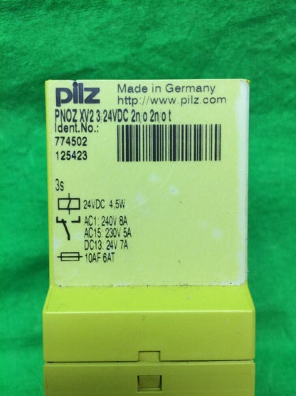 PILZ SAFETY RELAY PNOZXV2 24VDC
