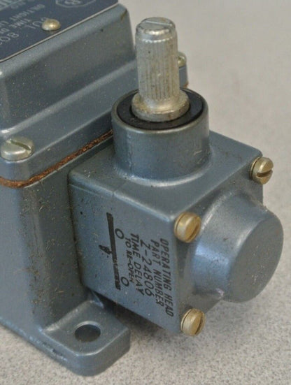 ALLEN-BRADLEY 802T-R8TD TIME DELAY LIMIT SWITCH / OFF-DELAY / CCW / NEW SURPLUS
