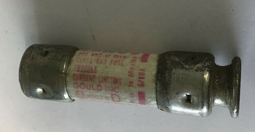 GOULD TRIONIC TR6/10R TIME DELAY FUSE 6/10AMPS 250VAC CLASS RK5***LOTOF6***