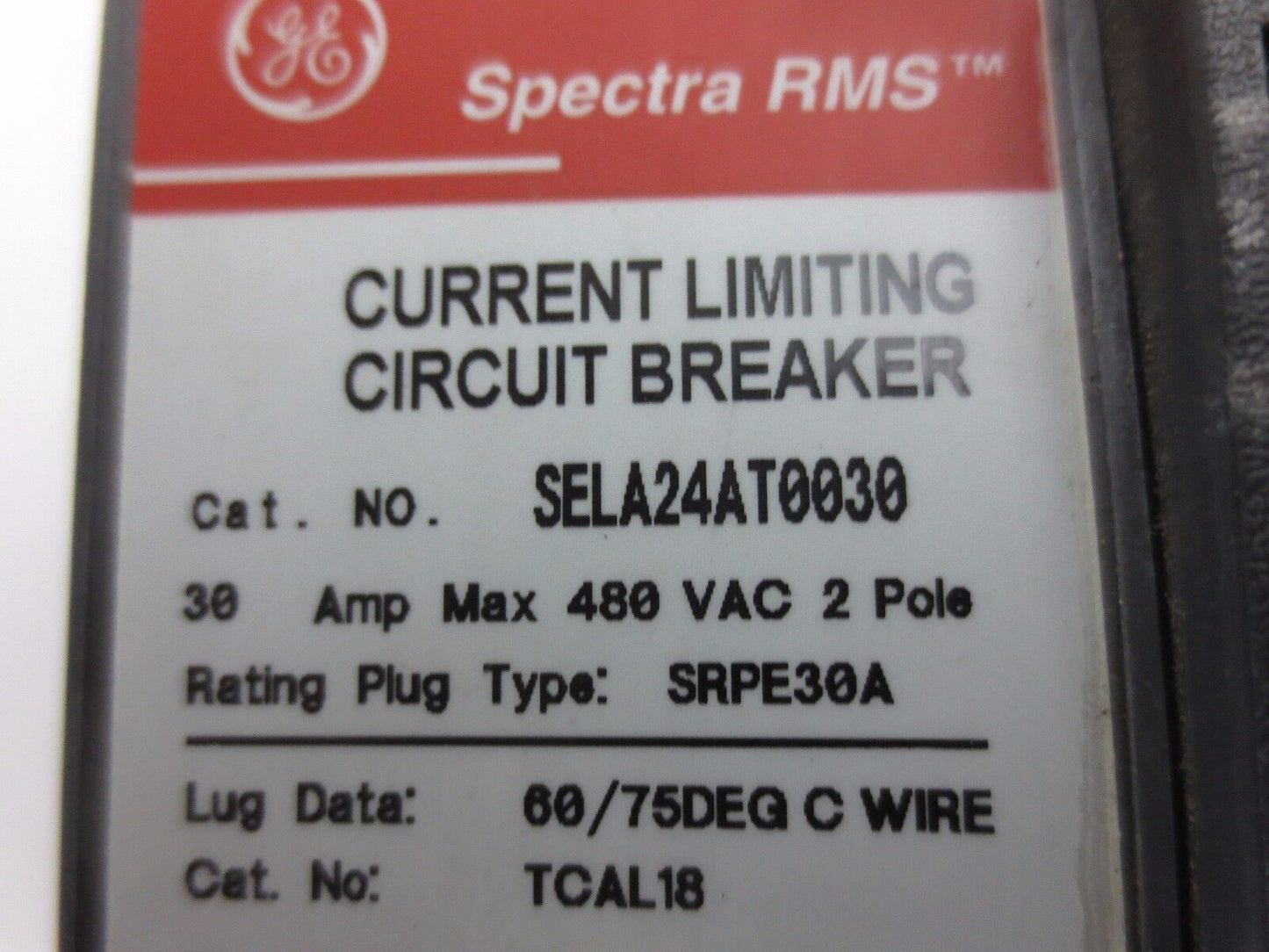 GE SPECTRA RMS SERIES SELA24AT0030 - CIRCUIT BREAKER - 600V - 30A  - 2P