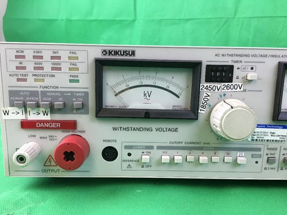 KIKUSUI TOS8870A WITHSTANDING VOLTAGE/ INSULATION RESISTANCE TESTER