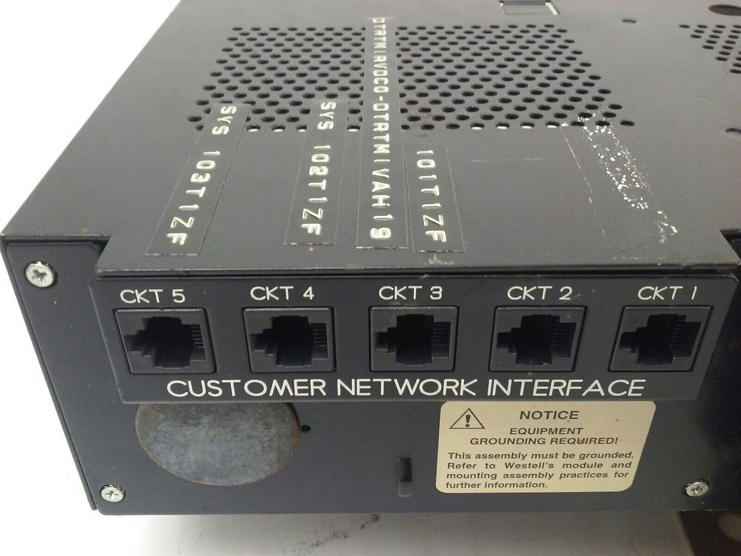 WESTELL B90-31MA05B MAINFRAME, NO CONNECTOR MODULES, REV. E, 48VDC, 2A,