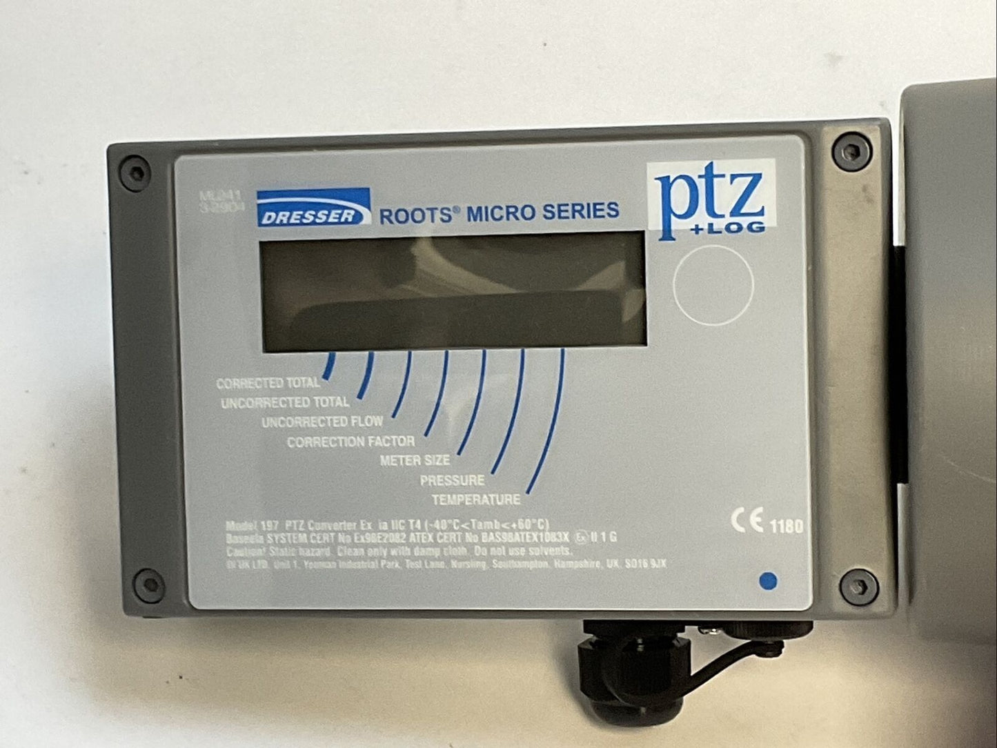 DRESSER 2M175 IMC/W2 180GA IP IT CGN ROOTS METER 175PSIG 1200kPa