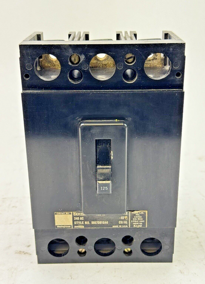 WESTINGHOUSE - CA3125X - CIRCUIT BREAKER - 3 POLE/ 125 A/ 240 VAC