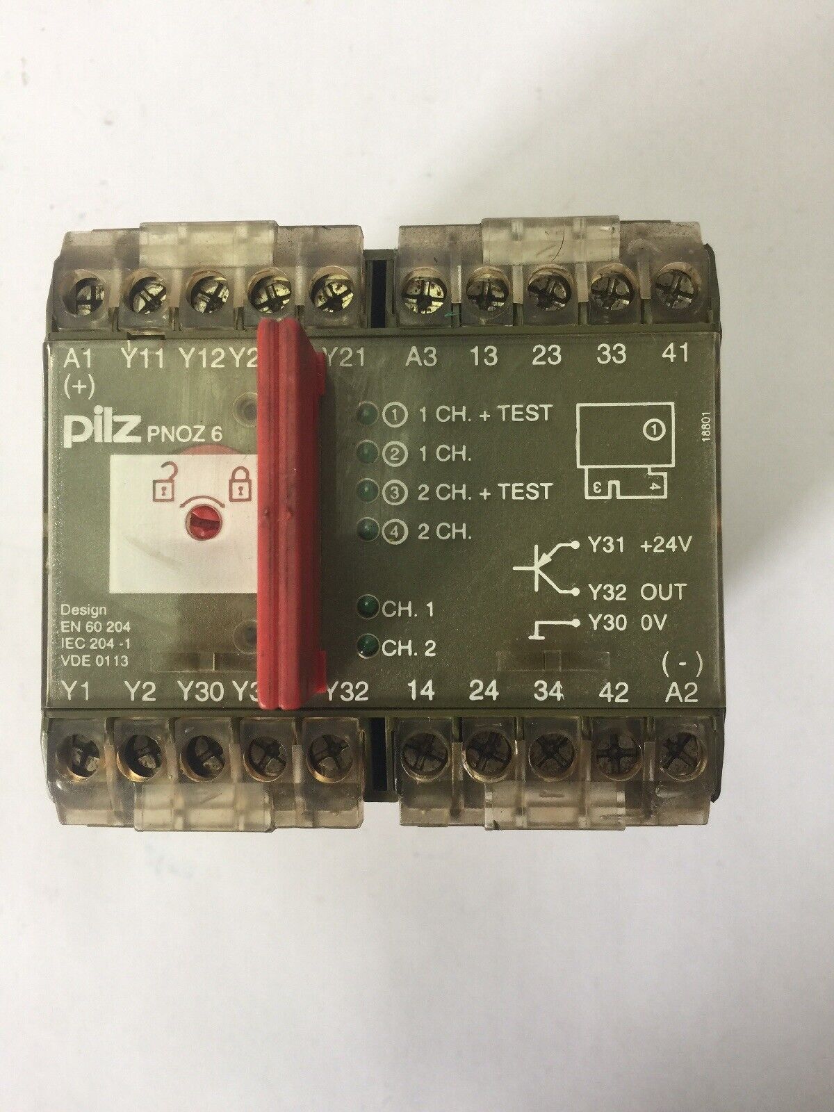 PILZ PNOZ 6 3S/1O SAFETY RELAY 24VDC 4.5W