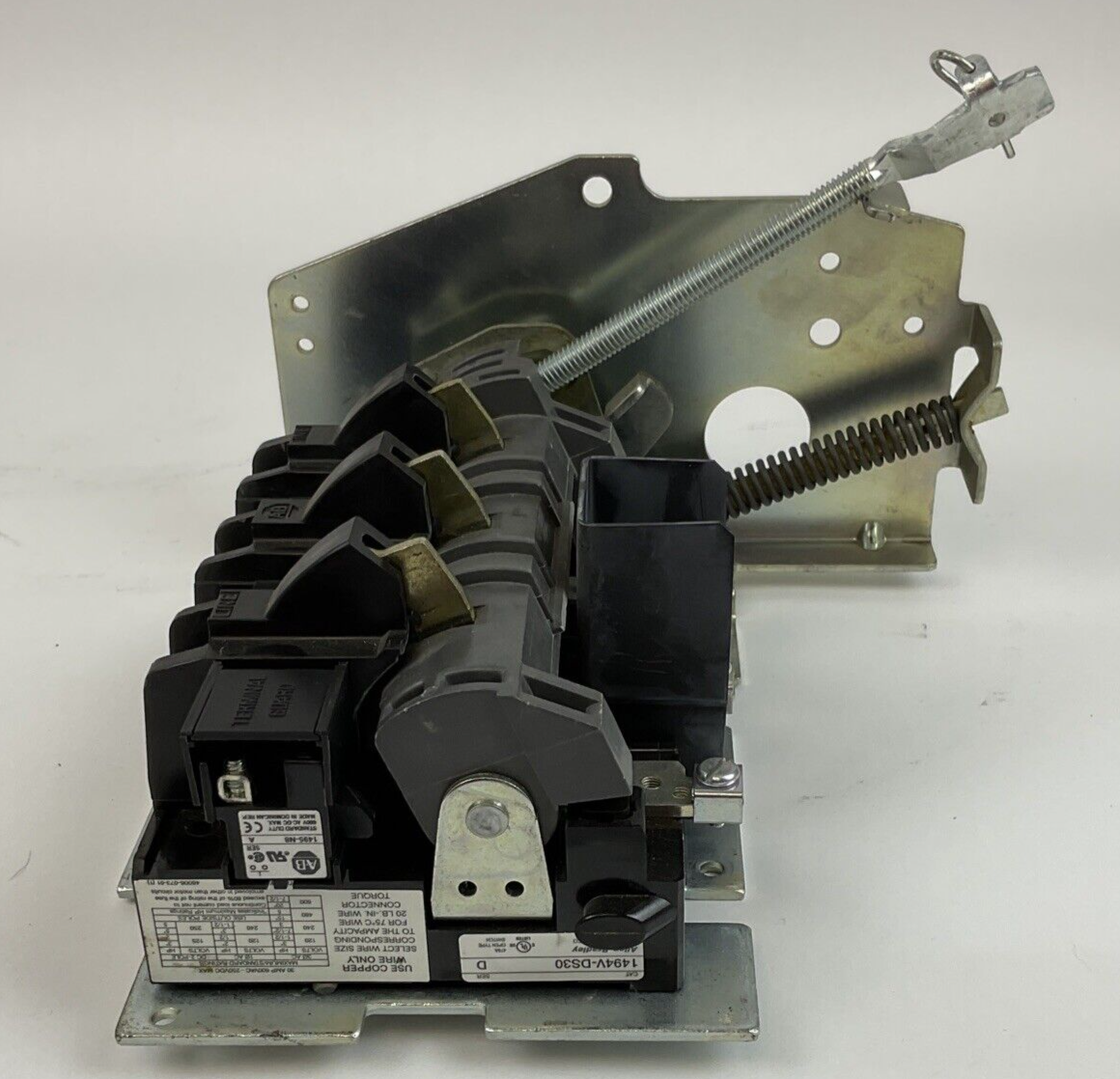 ALLEN BRADLEY 1494V-DS30 DISCONNECT SWITCH SER.D W/ 1495-N8 SER.A