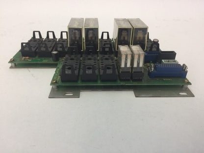 FANUC A20B-9002-0300/02A E STOP RELAY BOARD MISSING RELAYS