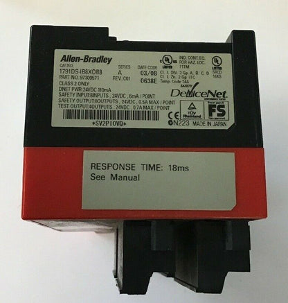 ALLEN BRADLEY, 1791DS-IB8XOB8 8 INPUT/OUTPUTS 24VDC SERIES A COMPACT BLOCK