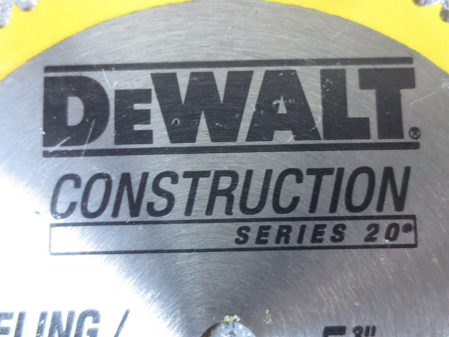 DEWALT DW9053 CONSTRUCTION CIRCULAR SAW BLADE 5-3/8" 78T SERIES 20 - NEW SURPLUS