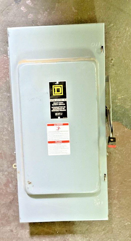 SQUARE D H364 SAFETY SWITCH SER.E2 200A TYPE 1 600VAC/DC 3PH