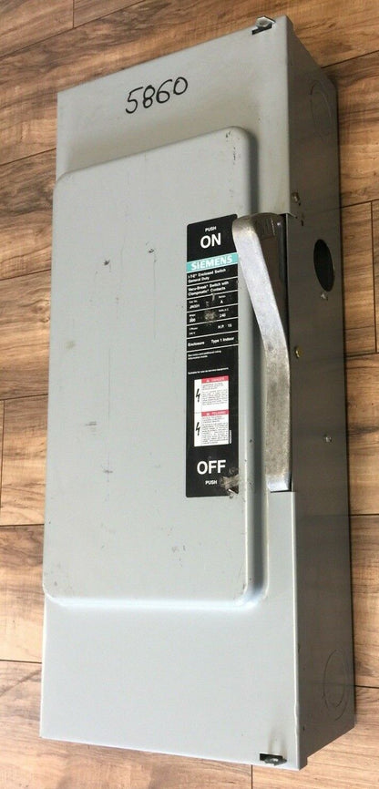 SIEMENS ITE JN324 VACU-BREAK SWITCH WITH CLAMPMATIC CONTACTS SER S 200A 240VAC