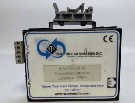REAL TIME AUTOMATION 455ED ETHERNET/IP TO DEVICENET GATEWAY