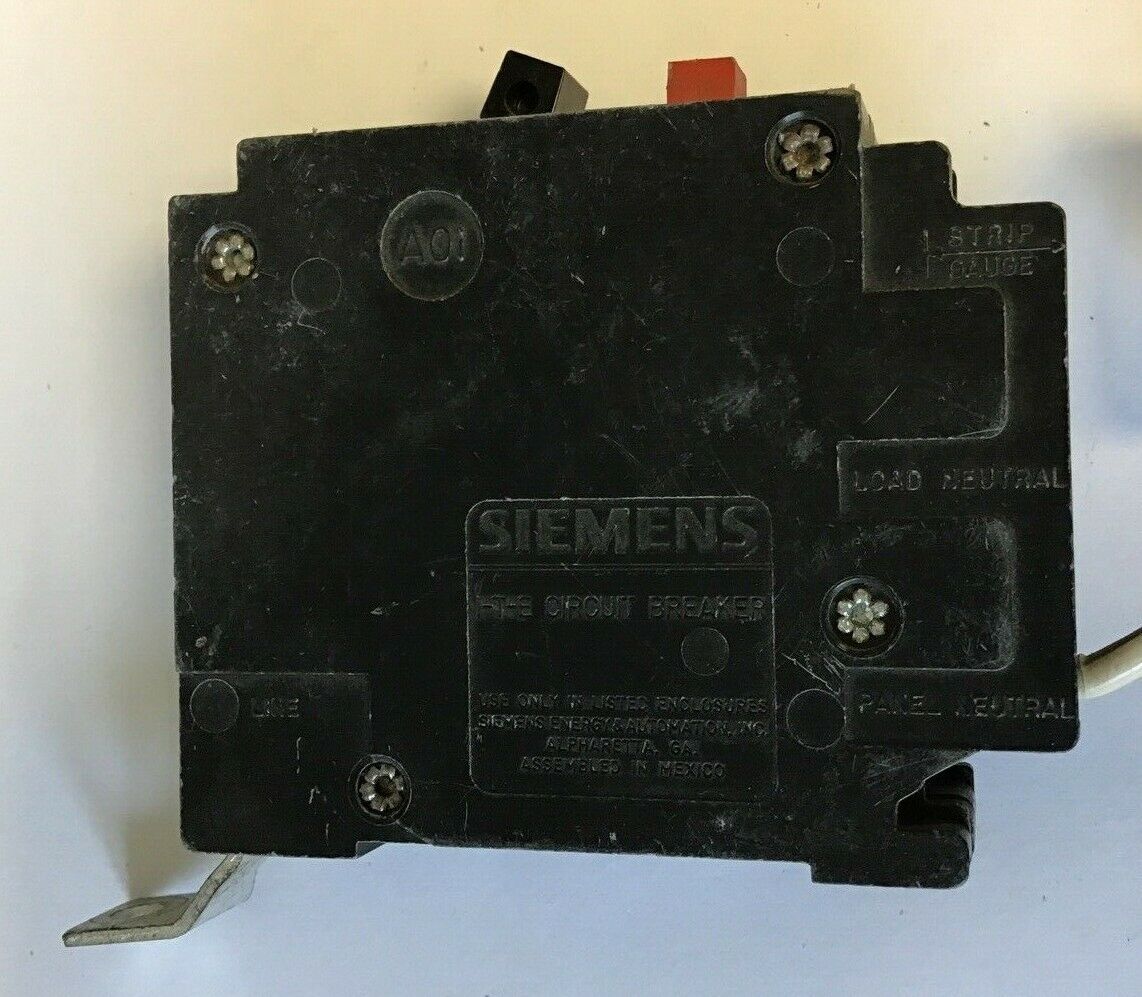 SIEMENS TYPE BLE 20A CIRCUIT BREAKER 120VAC