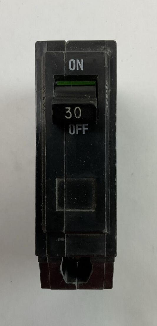 GE THQB130 CIRCUIT BREAKER 1POLE 30AMP 120/240VAC