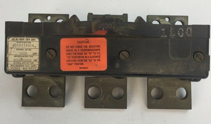 WESTINGHOUSE 450D114G14 AB DE-ION TRIP UNIT 3POLE 1200AMP