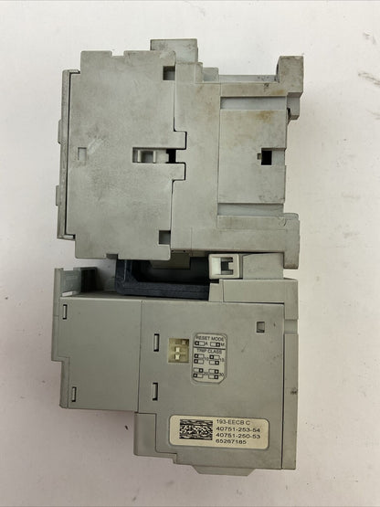 ALLEN BRADLEY STARTER (500-TO*94 SER D COIL 120V + 193-EECB SER C 1.0-5.0A)