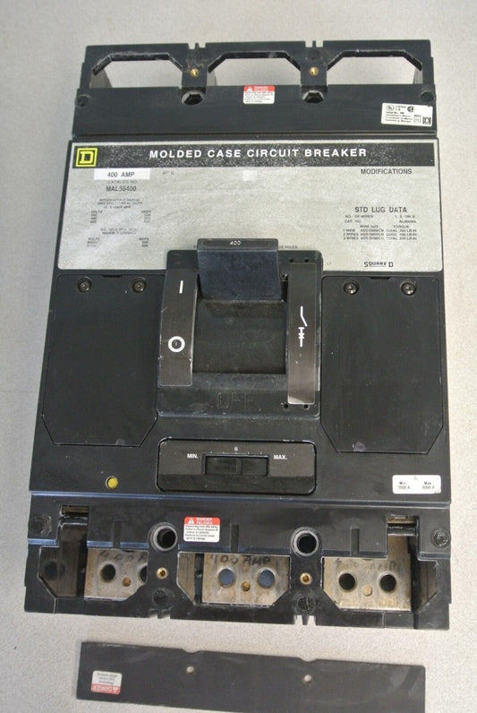SQUARE D MAL34600 MOLDED CASE CIRCUIT BREAKER / 400A / 600V / 3-POLE NEW SURPLUS