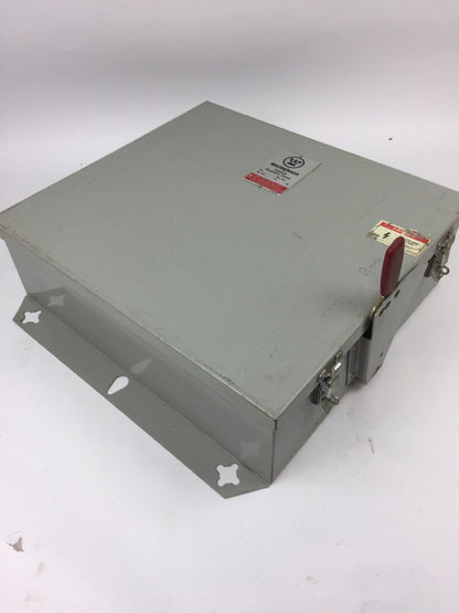 WESTINGHOUSE RDSN6030 SWITCH MAX AMP 30 MAX VOLT 600AC 250DC TYPE 3R RAINPROOF
