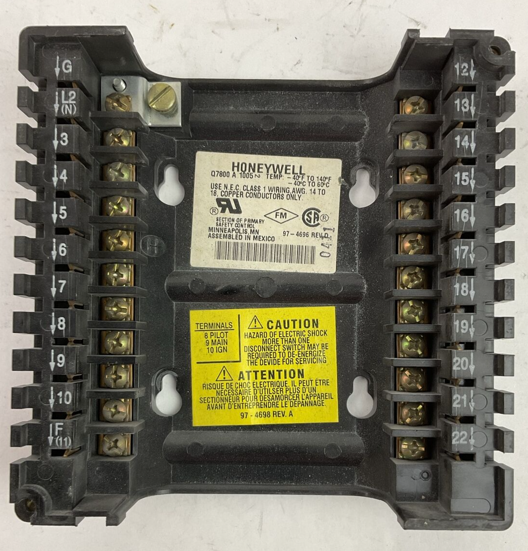 HONEYWELL RM7890B1014 BURNER CONTROL REV D R7861A1026 DYNAMIC SELF-CHECK REV C