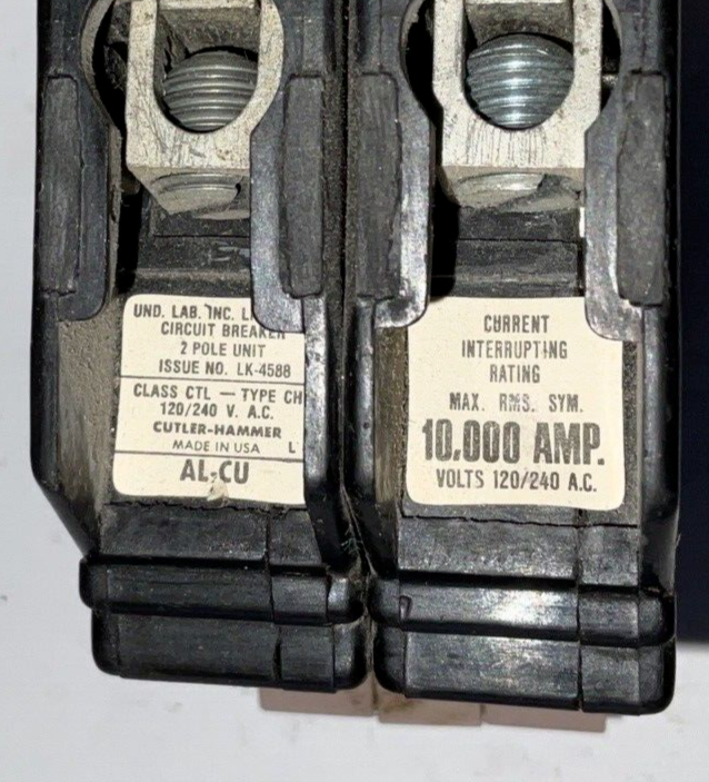 CUTLER HAMMER CH230 CIRCUIT BREAKER 30A 120/240VAC CLASS CTL TYPE CH