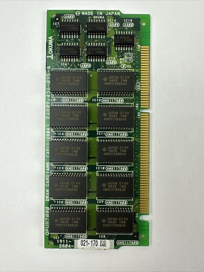 OKUMA OPUS7000 (A911-2804) DRAM CARD 168MB E4809-436-095-A 1911-2804-021-170