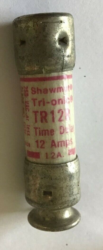 GOULD SHAWMUT TR12R FUSE 12A 250VAC TRI-ONIC TIME DELAY CLASS RK5***LOTOF 22***