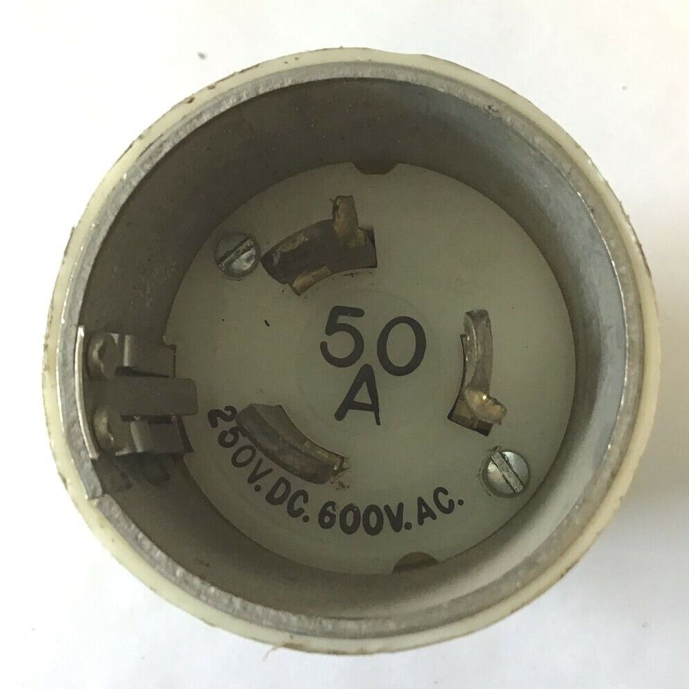 BRYANT 3765N LOCKING PLUG 50A 250VDC 600VAC