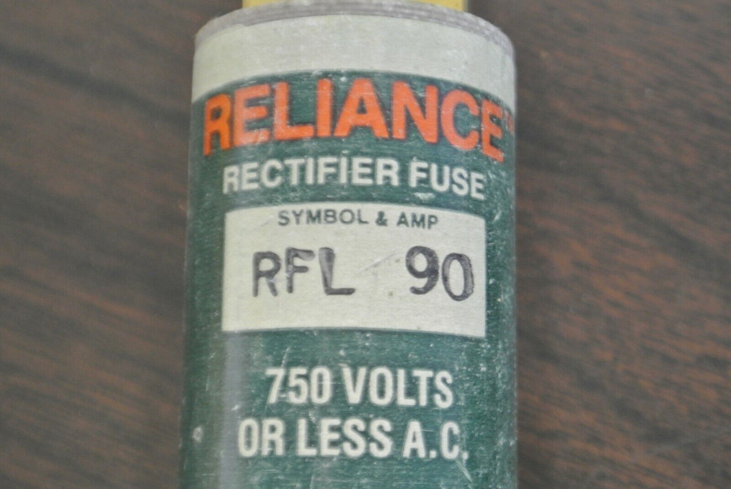 BOX of 5 / RELIANCE RFL90 RECTIFIER FUSES / 750V / 90A / NEW SURPLUS