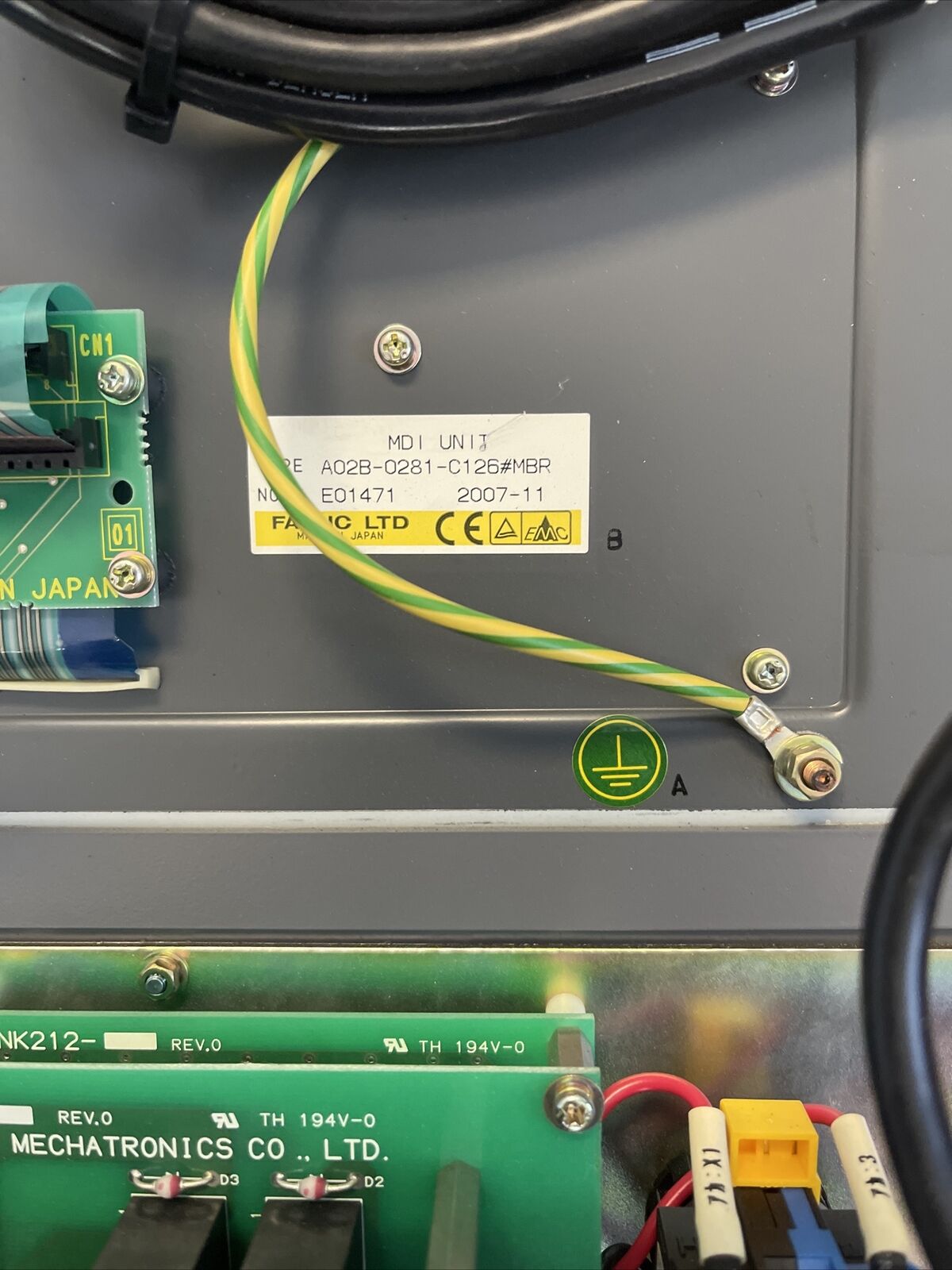 FANUC CONTROL PANEL A02B-0281-B503 CONTROL DISPLAY PANEL A02B-0281-C126 KEYBOARD