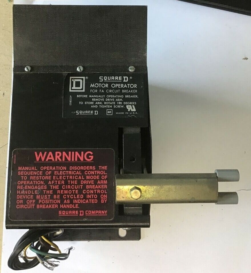 SQUARE D FA MOTOR OPERATOR FOR FA CIRCUIT BREAKER