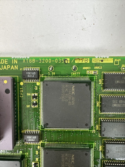 FANUC A16B-3200-0350/07B RISC D-SERVER CIRCUIT BOARD A20B-2100-0500/01A