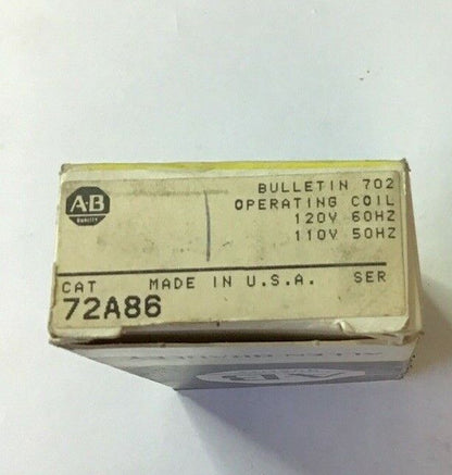 ALLEN BRADLEY 72A86 OPERATING COIL 120/110V 50/60HZ