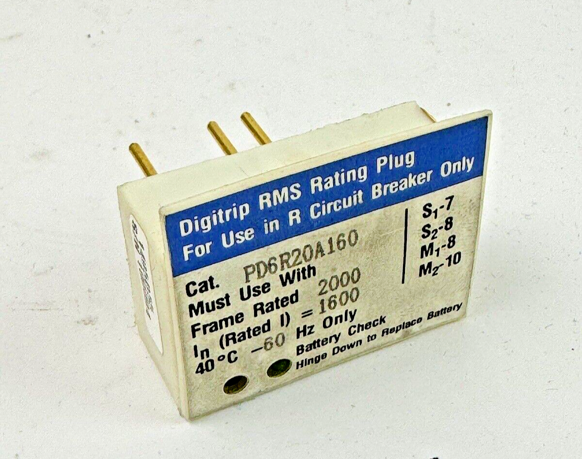 WESTINGHOUSE / CUTLER-HAMMER - PD6R20A160 -  DIGITRIP RMS RATING PLUG - 1600 AMP