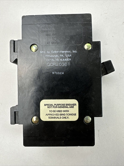 CUTLER HAMMER QCR2030T CIRCUIT BREAKER 120/240VAC 30AMP 2POLE