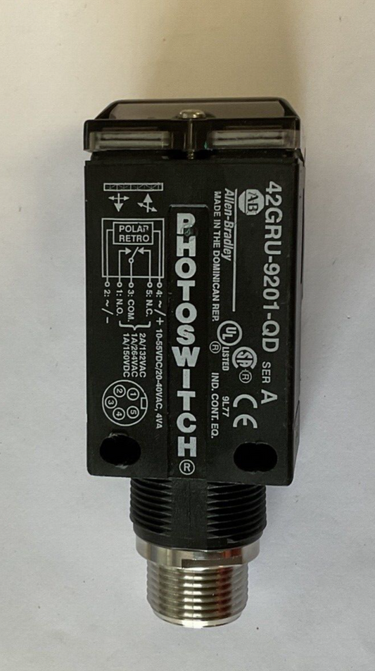 ALLEN BRADLEY 42GRU-9201-QD PHOTOSWITCH SSER.A 150VDC 264VAC