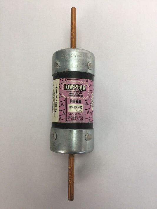 BUSSMAN LPN-RK 400 LOW PEAK DUAL ELEMENT TIME DELAY CURRENT LIMITING (LOT OF 3)