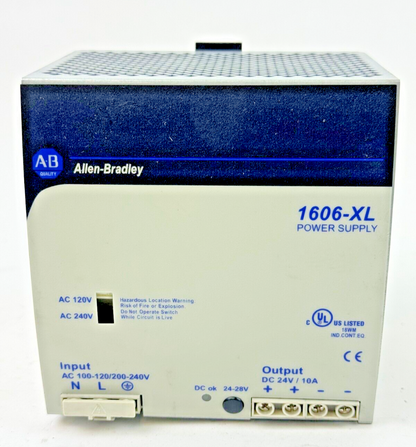 ALLEN-BRADLEY - 1606-XL240E SER. A - POWER SUPPLY - 240 W, 24 VDC, 10 A