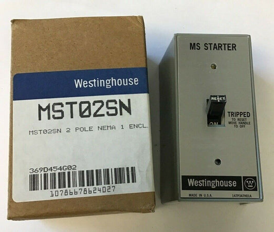 WESTINGHOUSE MST02SN 2POLE NEMA1 ENCL. SWITCH