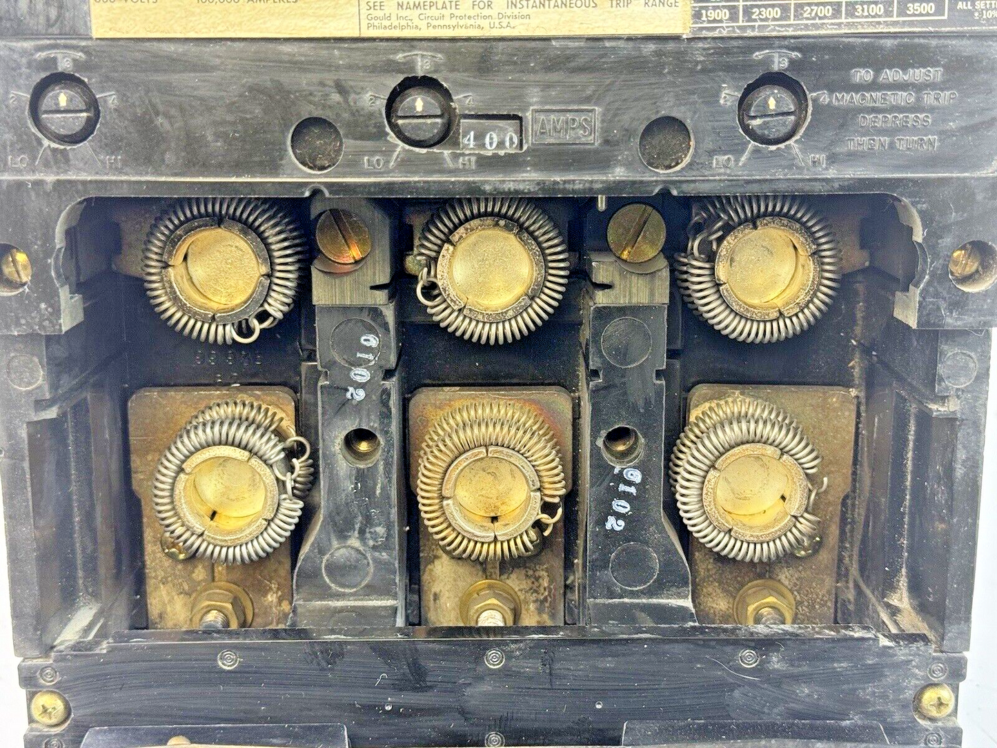 ITE - CJ3-B400 - FUSED CIRCUIT BREAKER - 400A/3 POLE/600VAC WITH 400 AMP TRIP