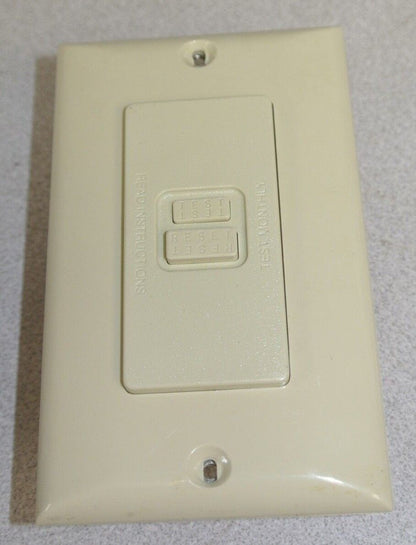 HUBBELL GFR53501 GROUND FAULT DEVICE / IVORY / SWITCH / NEW SURPLUS