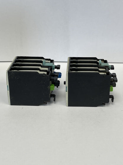 SIEMENS *2 UNITS*- 3RH1921-1FA22 AND 3RH1921-1LA11- AUXILIARY CONTACTS