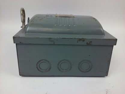 WESTINGHOUSE CAU-321 SAFETY SWITCH,  30A, 240V, STD HP 7.5 AC, 3P, TYPE ND, NEW