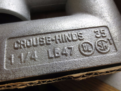 COOPER CROUSE-HINDS LB47 CONDULET CONDUIT OUTLET BOX 1-1/4 NEW SURPLUS, BOX of 2